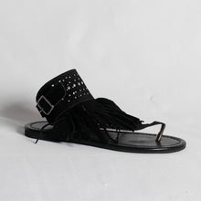 Load image into Gallery viewer, RXFSP Tassel Open Toe Flat Sandals
